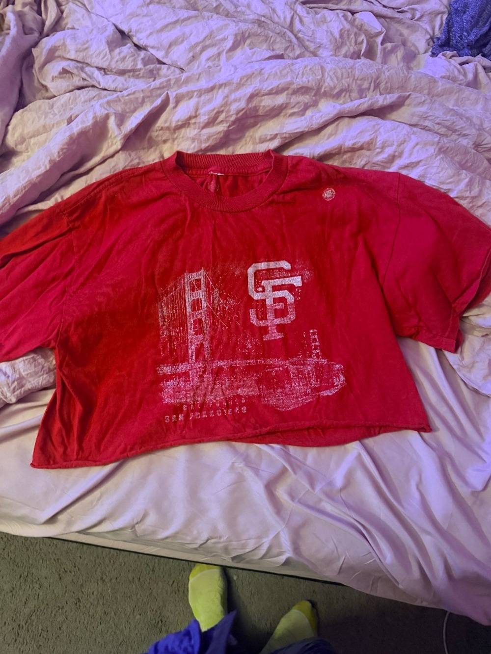 Vintage San fransisco crop top Womens size medium